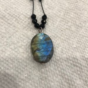 Black pendant necklace